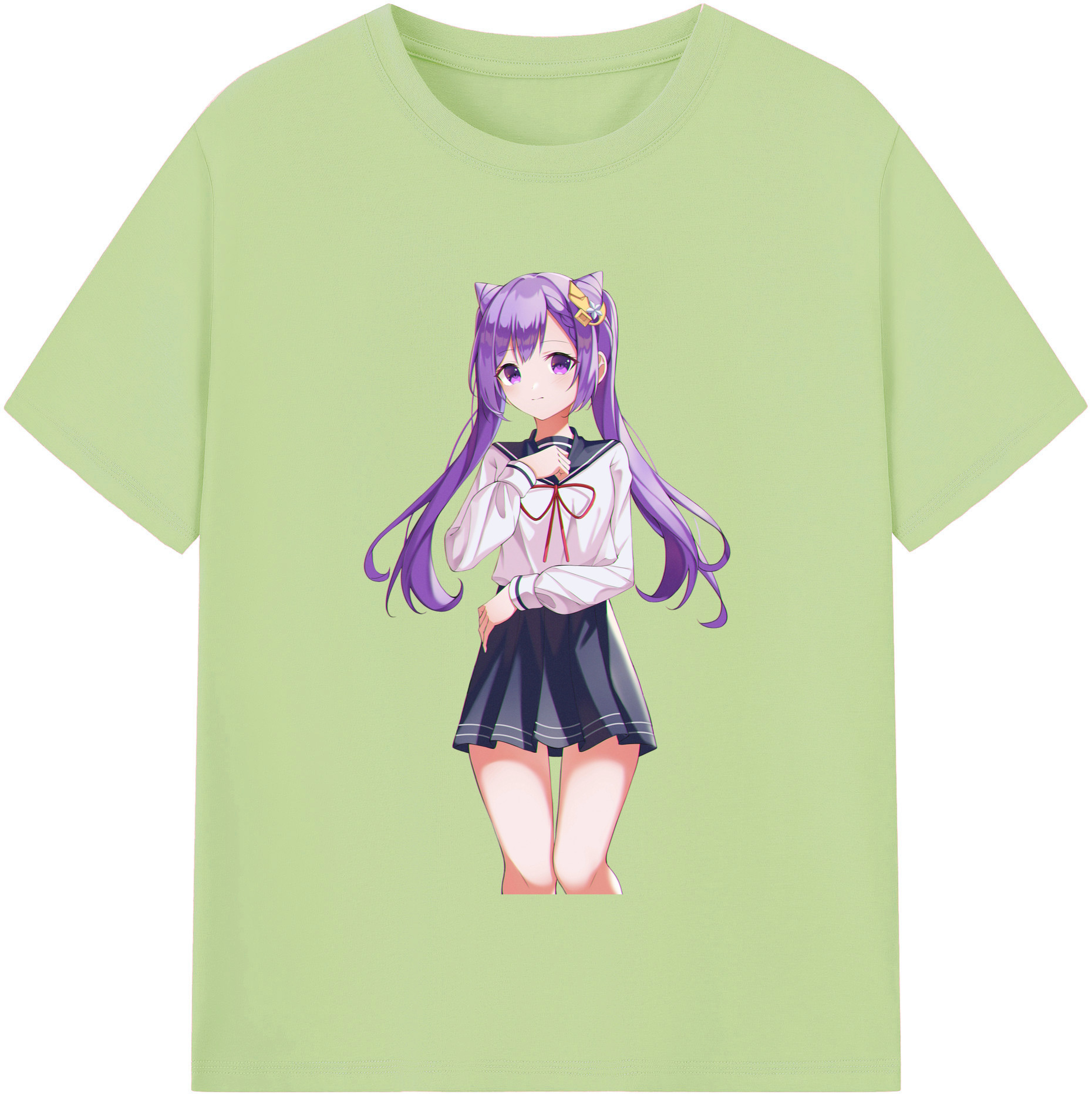 げんし神 刻晴 こくせい genshin Kokusei 綿100％半袖Tシャツ（フロントプリント）